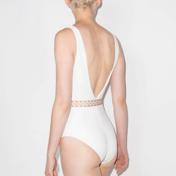 Zimmerman teddy belted plunge one piece bathing suit - size 1 - Picture 4 of 8